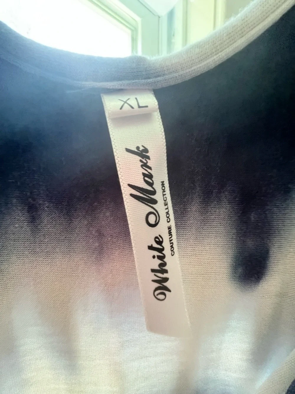 White Mark Navy and white Tie-Dye Maxi Dress - Picture 2 of 3